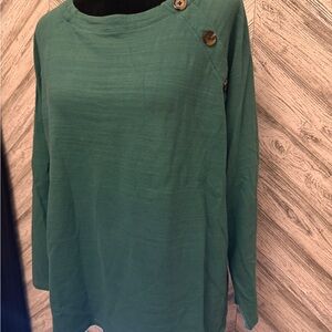 LOFT OUTLET Green Sweater Top, size XL